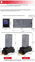 Relay Timer Digital LCD 14 Jarum 12V/24V/220V Kontrol Waktu Siklus & Tunda Miniatur dengan Layar untuk Berbagai Relay