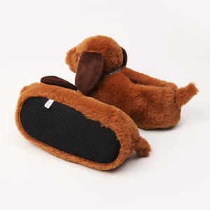 Femme Femme Dames Filles Peluche Chiot Chien Teckel Animaux Personnalisés Jouet en Peluche <span class=keywords><strong>Chaussons</strong></span> Anti-dérapant <span class=keywords><strong>Bottes</strong></span> de Maison - Product Image 5