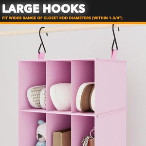 Hanging Closet Organizer 24 Compartments Non Woven Fabric <b>Storage</b> Shelf For Bedroom Wardrobe <b>Shoe</b> Clothes Organizing - Product Image 5