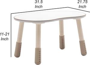 DP โทนสีขาวน้ำตาลปรับความสูงได้เฟอร์นิเจอร์สำหรับ<span class=keywords><strong>เด็ก</strong></span>เรียนรู้งานปาร์ตี้สำหรับ<span class=keywords><strong>เด็ก</strong></span> - Product Image 6