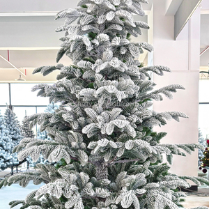 Venta al por Mayor de Fábrica: Árboles de Navidad de Material PE con Nieve Artificial, Autoensamblables, de Primera Calidad, con Base Metálica Gruesa y Resistente - Product Image 3