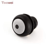 Toowei Spst interruptor de botón pulsador redondo impermeable Ip67 12mm 3a 220 voltios cúpula gris con luz