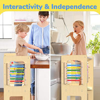 Enfant en bas âge Montessori Floding enfant en bas âge apprentissage tabouret tour en bois apprentissage tour enfant en bas âge escabeau pour comptoir de cuisine