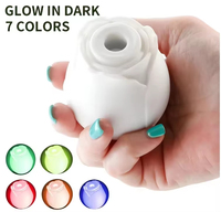 Vibrateur Clitoridien et Stimulateur de Tétons Rose Lumineux en Silicone+ABS, 10 Vitesses, Rechargeable USB, 100% Étanche, Sans Latex
