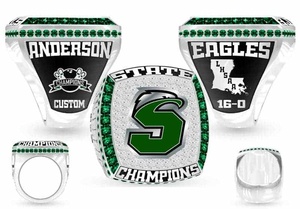 ขายตรงจากโรงงาน แหวนแชมป์นักกีฬา ออกแบบโลโก้ได้ตามต้องการ ชุบทองคำสีกุหลาบ รูปหัวใจ ประดับคริสตัล แบบดั้งเดิม - Product Image 3