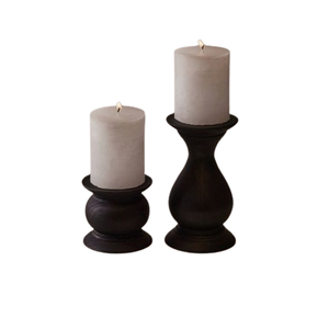 <b>Set</b> of Two Wooden <b>Candle</b> Holder for Home Decor Wedding Party Creative Style <b>Candle</b> Stand for Indoor and Outdoor Use - Product Image 5