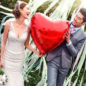 Globo de Helio en Forma de Corazón de 32 Pulgadas, Decoración para Fiestas, Colores Variados, Gráficos, Día de San Valentín, Bodas, Fiestas Generales - Product Image 4