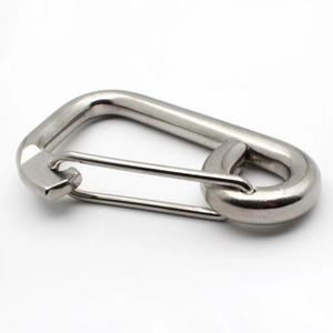 ห่วงนิรภัยโลหะหนาสำหรับรถยนต์ทำจากสเตนเลสสตีลขัดเงาห่วง304/316แบบห่วงคล้องเร็ว - Product Image 2