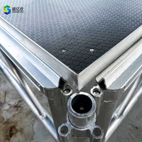 Plancher de danse de mariage en aluminium portable d'usine professionnelle étapes pliantes modulaires pour Concerts événements assembler scène à vendre