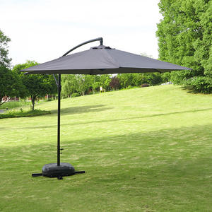 Parasol d'extérieur moderne en acier de 2,7 m (2026) avec protection solaire et résistance au vent pour piscine et mobilier d'extérieur - Product Image 4
