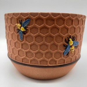 Nouveau design nid d'abeille décoratif en céramique <span class=keywords><strong>jardin</strong></span> pot de fleur résine terre cuite jardinière pots pour la décoration intérieure - Product Image 5