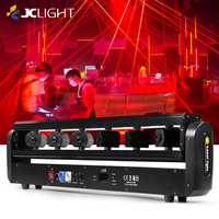 Dmx 6 yeux lumière laser rouge Dj scène boîte de nuit barre de lumière laser à tête mobile DJ lumière laser Disco