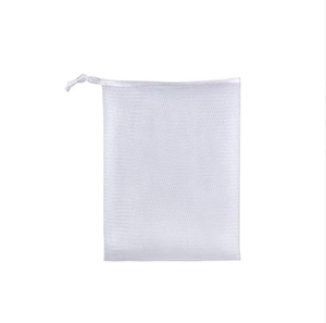 Handmade Soap Hangable <b>Shower</b> Soft Nylon Soap Bag with Drawstring for Foaming and Drying - Product Image 2