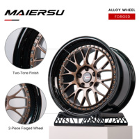 Jantes forgées en deux parties Gloss Bronze Custom Deep Dish LMR LM 19 20 21 22 pouces pour BMW Audi Benz 5x120 5x112