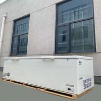 Équipement de réfrigération commercial à onduleur, Réfrigérateur et congélateur horizontal, Congélateur coffre profond