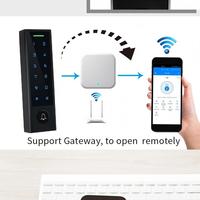 Lecteur de contrôle d'accès extérieur IP66 anti-vandalisme en métal TTLock avec clavier Bluetooth 13,56 MHz, gestion via application, prise en charge de la passerelle et du contrôle des présences