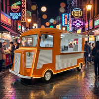 Chariot alimentaire électrique multifonctionnel à quatre roues en acier inoxydable résistant à la rouille, garantie 1 an, pour vignobles, lait, thé, restauration rapide, glaces