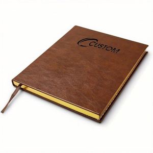 Paquete Suelto de Cuadernos A3 Espiral Grandes con Cubierta de Cuero de Poliuretano, Forro Grueso y Duradero, Papel Multicolor, Promocionales, Personalizables para Direcciones - Product Image 1
