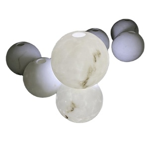 Dalles artificielles en onyx moderne Transtones TI-402 personnalisées, courbées, en albâtre blanc, épaisseur 6-20 mm, joint sans soudure, CE ISO - Product Image 1