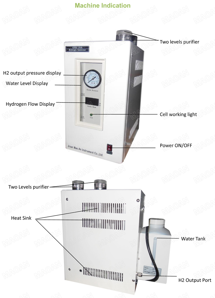 SPH-300 Pure Hydrogen Generator - 99.999% H2 Purity, CE Certified