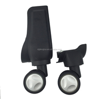 Roues de remplacement doubles rotatives pour chariot à bagages et valises, pièces de rechange pour bagages
