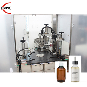 HZPK Full Automatic Water Essential Oil Dropper 30ml 10ml <b>Small</b> Volume Round Plastic Glass Bottle Filling Capping Machine - Product Image 1