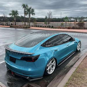 Alerón Trasero de Fibra de Carbono 100% Real de Alta Calidad para Tesla Model 3 2019-2023, Estilo Cmst - Product Image 4