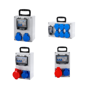 Hộp phân phối điện không thấm nước IP54 <span class=keywords><strong>3</strong></span> pha bề mặt gắn bảng điều khiển ngoài trời với nhiều ổ cắm công nghiệp và công tắc ngắt - Product Image 5