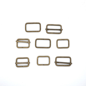 Boucles en métal bronze antique, anneaux en D, carrés et rectangles pour laisses d'animaux, placage durable, origine Yiwu - Product Image 2