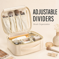 Trousse de Toilette/Maquillage de Voyage en Cuir PU Personnalisé à Motif Pierre, Étanche avec Fermeture Éclair – Vente en Gros, Fabrication OEM