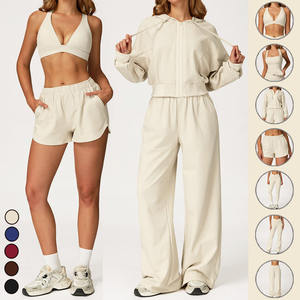 Shorts <span class=keywords><strong>de</strong></span> Yoga para <span class=keywords><strong>Mujer</strong></span> Wgosale, con Cordones, para Ejercicio al Aire Libre, Shorts Deportivos, Capa Activa, Pantalones Cortos <span class=keywords><strong>de</strong></span> Entrenamiento - Product Image 2