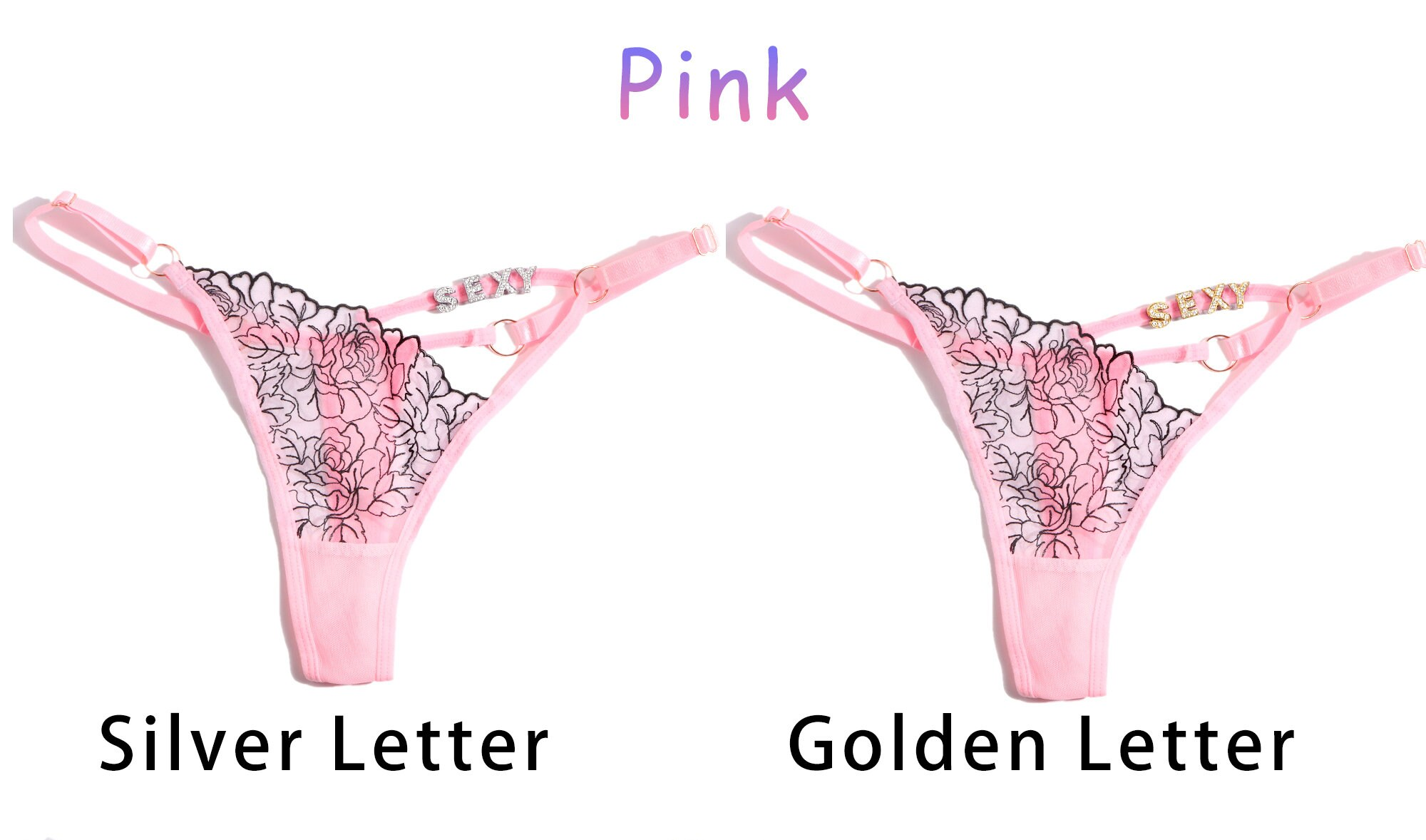 pink with letter