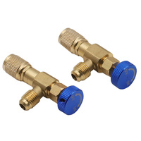 R410 R22 Outil de réfrigération Adaptateur de soupape de sécurité de climatisation Réparation de climatisation et soupape de sécurité liquide au fluorure