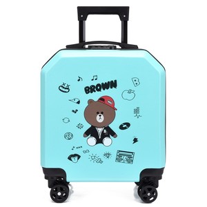 <span class=keywords><strong>Valigia</strong></span> Girevole Personalizzata per Bambini 18 Pollici Impermeabile Antifurto in Materiale ABSPC con Stampa Anime Cartoon e Ruote Girevoli - Product Image 3