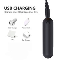G-Punkt-Kugelvibrator, Nippel- und Klitorisstimulator, USB-wiederaufladbar, 100 % wasserdichtes Silikon für unterwegs