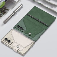 Étui portefeuille antichoc en cuir pour Samsung Galaxy Z Fold8 avec pochette pour cartes et protection d'écran intégrée