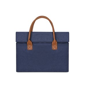 Housse d'ordinateur portable personnalisée avec logo et taille sur mesure, en cuir, avec poignée, pour une organisation professionnelle optimale - Product Image 5