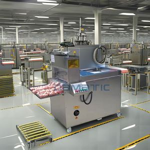 Máquina Cortadora de Carne Automática CNC de Acero Inoxidable en Perfecto Estado con Sistema de Cinta Transportadora para Cortar Carne de Cordero y Tocino Congelados - Product Image 3