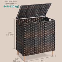 Panier de rangement en rotin personnalisé de haute qualité, empilable, design moderne pour armoire, vente en gros