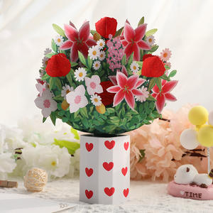 ملصقات مخصصة ثلاثية الأبعاد مصنوعة يدوياً للهدايا والزهور الجميلة ، زهور عيد الأم لصنع البطاقات - Product Image 3