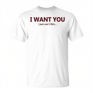 Camiseta con Frase 'Quiero Contigo, Pero No Puedo Coquetear', Ropa Promocional - Product Image 2