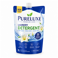 Lot de pochettes souples multi-tailles pour savon liquide et lessive, sachets de recharge, pochettes verticales, logo personnalisé, FDA, OEM, ODM