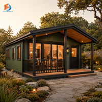 Maisons conteneurs modernes de luxe de 40 pieds à 3 chambres, maisons modulaires préfabriquées pour l'habitation en ADU dans les jardins aux États-Unis