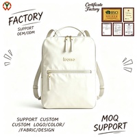 Sac à dos minimaliste léger pour ordinateur portable en nylon, taille et couleur personnalisées, logo, design, transport 2 voies pour femmes, hommes, bureau, école, courts voyages
