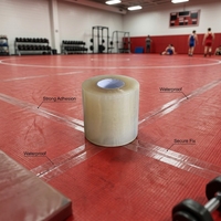 Ruban de liaison en vinyle PVC adhésif imperméable de haute qualité pour tapis de gym, gymnastique, grappling, exercices et sols de danse, 76 mm