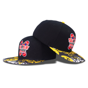 Casquettes Snapback personnalisées TCAP Chine avec logo sous la visière et étiquette brodée en relief 3D - Product Image 1