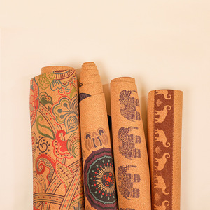 Hight Quality Natural Cork Yoga Mat Eco Friendly Custom Logo Cork <b>Rubber</b> Yoga <b>Matt</b> 6mm Thick Yoga Mat - Product Image 3