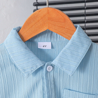 Vêtements pour enfants en gros, garçons de 4 à 7 ans, vêtements de rue, chemise à manches courtes + shorts, 2 pièces, ensembles de vêtements pour enfants, ensembles de vêtements d'été pour garçons