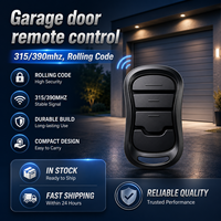 Télécommande de porte de garage 315 MHz 390 MHz à code roulant 3 boutons, transmetteur de remplacement pour ouvre-porte, interrupteur sans fil