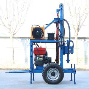 유압식 이동형 소형 휠 타입 디젤 휴대용 가정용 수중 시추기 가격 - Product Image 4